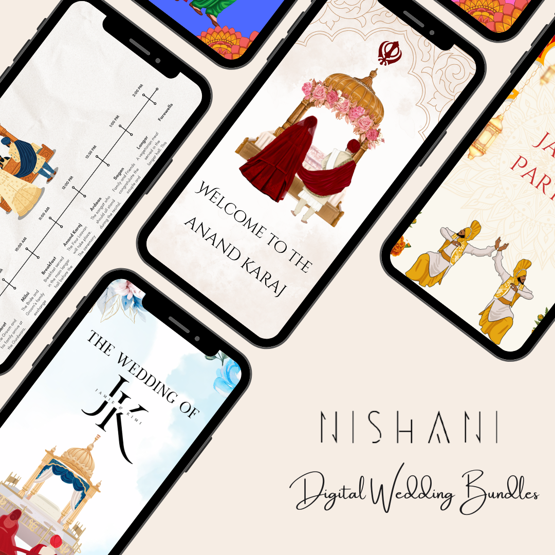 Anand Karaj Wedding Signage Bundle | Sikh Wedding Signs