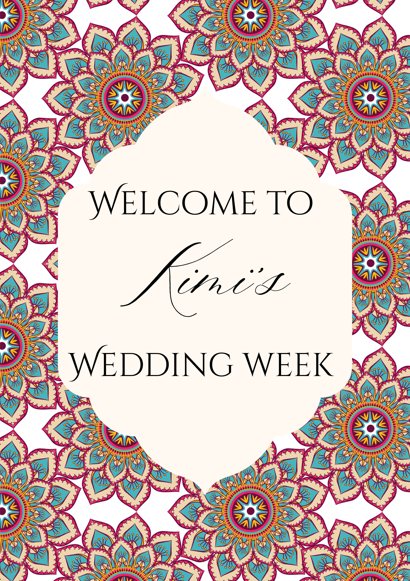 Anand Karaj Wedding Signage Bundle | Sikh Wedding Signs